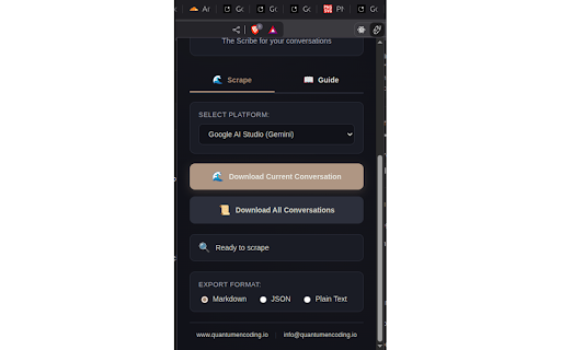 AI Chronicle - The Scribe :: The Scribe for your AI conversations - by Quantum Encoding Ltd