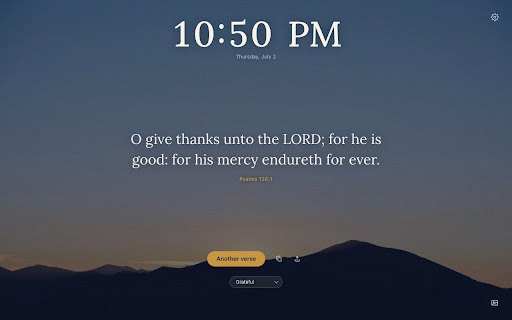 Random Bible — Verse on Every New Tab :: A calm Bible verse on every new tab. Random KJV verses by mood, copy, and share — fully offline.