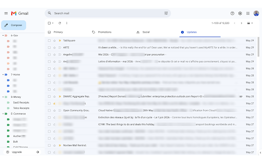 Mail In Black for Gmail :: Automatically applies dark mode to Gmail based on your system appearance preference