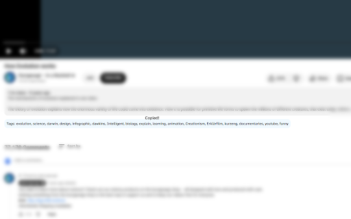 Tag Grabber :: Adds a button that displays a YouTube video's keywords/tags and copies them when clicked