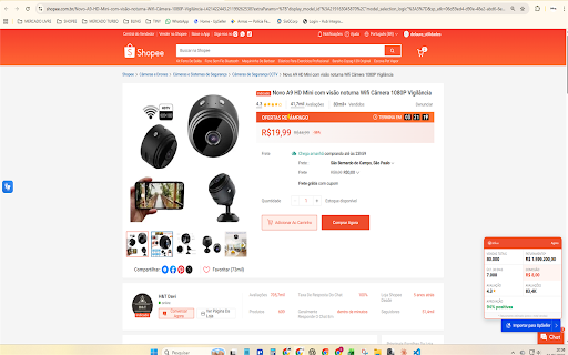 HUBPROSELLER — Painel Shopee :: Exibe dados de vendas diretamente nos anuncios da Shopee