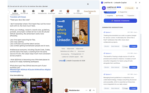 LinkPilot AI - LinkedIn Copilot :: AI-powered writing assistant, connection intro generator, and job match analyzer for LinkedIn.