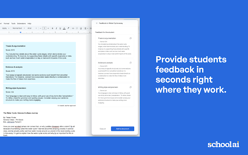 SchoolAI :: Educational AI platform for educators to create quality materials for students. COPPA & FERPA compliant.