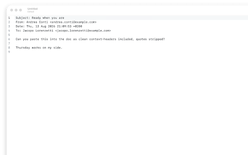MailContext :: Copy a Gmail message or thread as clean Markdown—ready to paste.