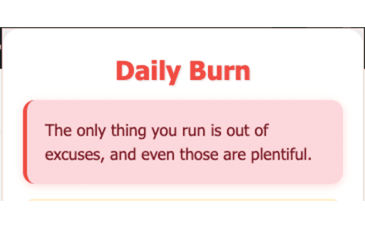 SnarkyBurn :: Displays a daily humorous burn message to start your day with a laugh