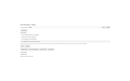 Smart Tab Organizer :: Automatically group tabs by hostname