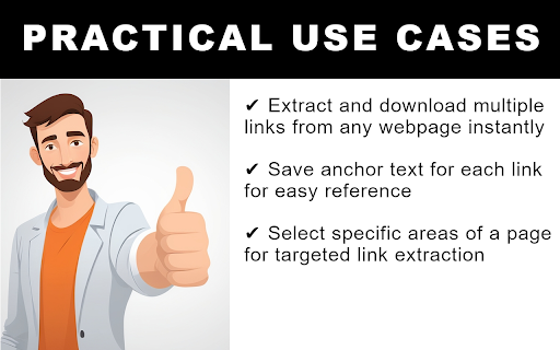 Link Downloader & Anchor Text Extractor :: Extract and download multiple links from any webpage, save anchor text, and select areas for bulk link downloads with one click.