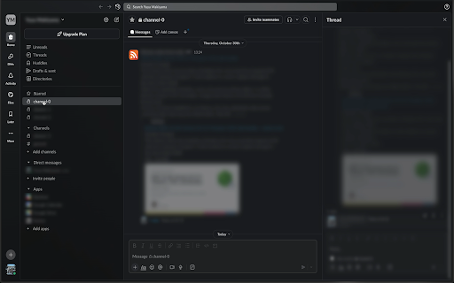 Slack UI Hider :: Blur UI elements in Slack to protect sensitive information during screen sharing or recordings