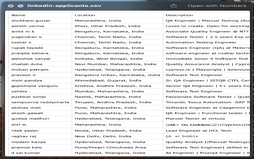 Resume Exporter for Recruiters :: Export profiles and resumes of all applicants in a job posting
