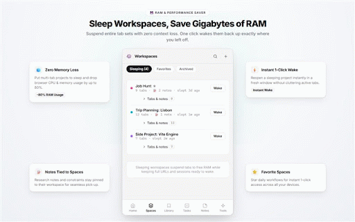 Browmie - AI Tab Organizer :: Organize tabs and bookmarks into reusable browser workspaces.