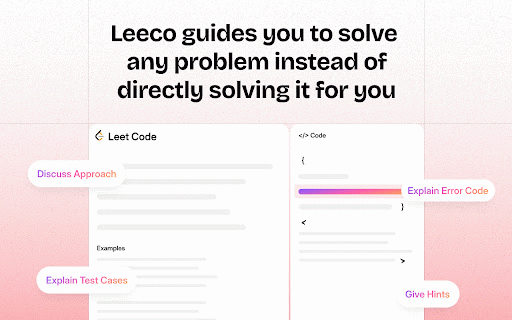 Leeco AI - Your Everyday Learning Companion for Career Growth :: Leeco AI is your all-in-one Chrome extension for mastering LeetCode and Youtube Learning with an AI mentor by your side.