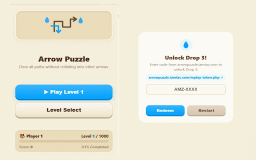 Arrow Puzzle :: Tactile polyline maze puzzle game with 1000 solvable levels.