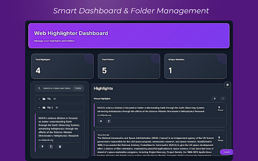 Web Highlighter Pro: Smart Folders, Notes & Research Assistant :: Save & organize web content with multi-color highlighting, smart folders & beautiful notes. Create, organize with ease!
