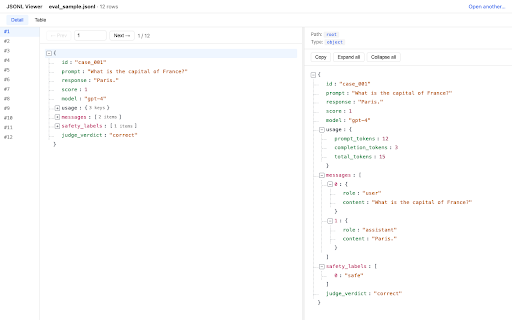 JSONL Viewer :: Open and explore large JSONL files locally in your browser. No upload, all processing happens in your tab.