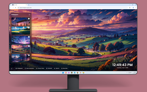 Anime Scenery Wallpaper – Aesthetic Anime Backgrounds :: Transform your new tab with breathtaking aesthetic anime scenery and beautiful lo-fi landscape backgrounds.