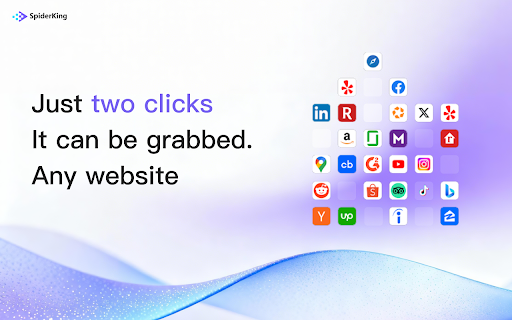 SpiderKing: AI Web Scraper & Web Automation Agent Plugin :: AI Web Scraper: Browser extension with ChatGPT, Claude & DeepSeek. Extract web data in 2 clicks, export to Excel instantly.