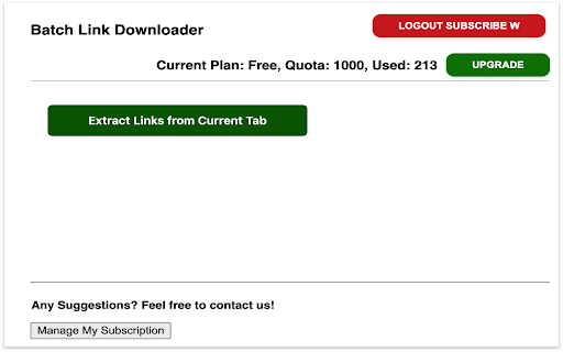 Batch Link Downloader :: One click to extract links of pdf, podcast, images, mp3, mp4, audio, video from current page and download them as a zip file.