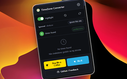 TimeZone Converter :: Automatically detects and converts time zones on any website to your local time. No more manual calculations or external searches.
