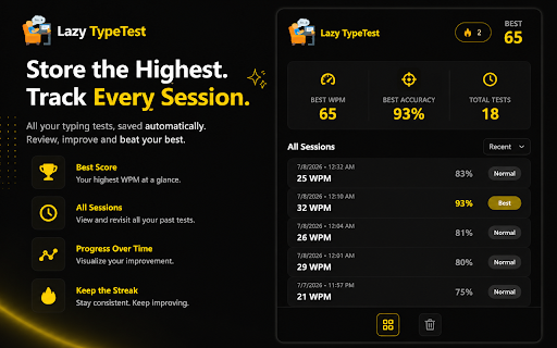 Lazy TypeTest :: Turn selected text into a typing test.