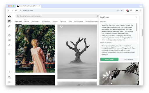 Img2Prompt :: Right-click any image to generate an AI image-generation prompt.