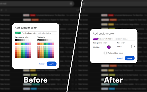 Gmail Label Colorizer :: A simplified way to change Gmail labels to any color you want.