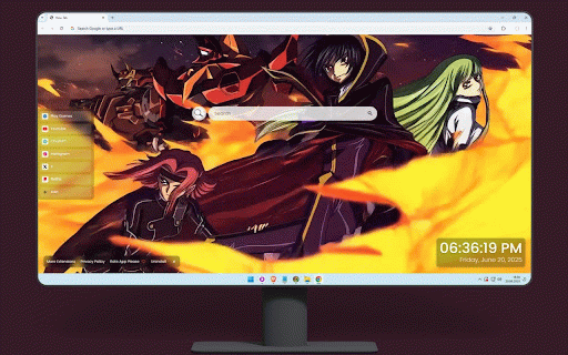 Lelouch Lamperouge Live Wallpaper :: Epic Code Geass battle scene with Lelouch, C.C., Kallen and mecha amid fiery combat backdrop.