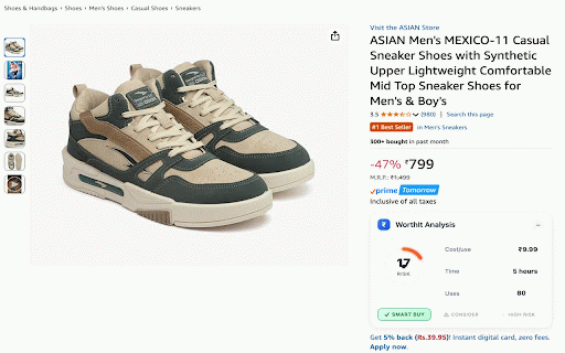 WorthIt - Smart Shopping Assistant :: Make smarter buying decisions with dynamic currency conversion, cost per use and affordability calculations