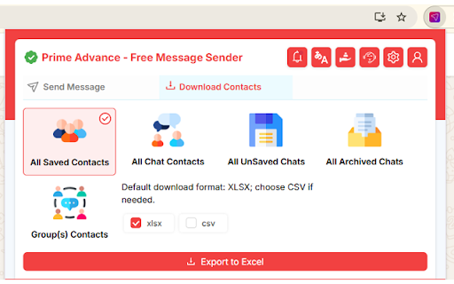 Prime Sender Advance - Free Message Sender :: Send personalized messages with images, videos & docs. Export group/label contacts & send without saving numbers