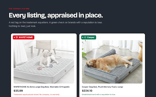 Knockoff - Amazon Brand Filter :: Filters pseudo-brand junk out of Amazon and can hide sponsored listings. Buy from real, established brands.