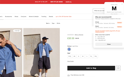 Shop-With-Tailor :: AI-powered size recommendations