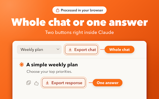Claude Exporter :: Use Claude Exporter, an AI chat exporter, to export Claude chat to Markdown and save conversation content as a local file.