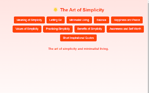 The Art Minimalist Living :: Discover the beauty of simplicity and the benefits of minimalist living through inspirational quotes.