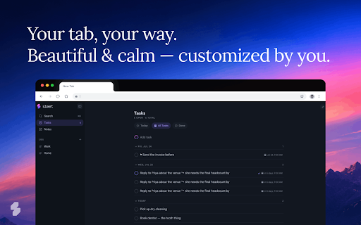 Slaet — New Tab To-Do List, Notes & Reminders :: Tasks, notes, lists & reminders on every new tab — free, local-first, works offline. No account needed.