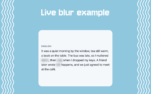 Safe View — Swear Word & Profanity Filter :: Hide swear words and profanity on any website. Blur or replace curses locally — page text never leaves your device.