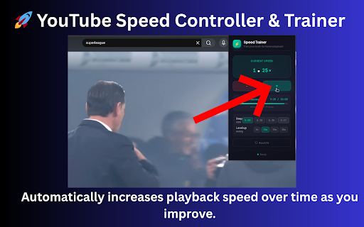 YouTube Speed Trainer :: Train yourself to watch YouTube faster with time-based progression