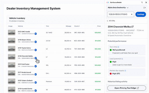 CarGurus Dealer :: Access CarGurus Dealer tools