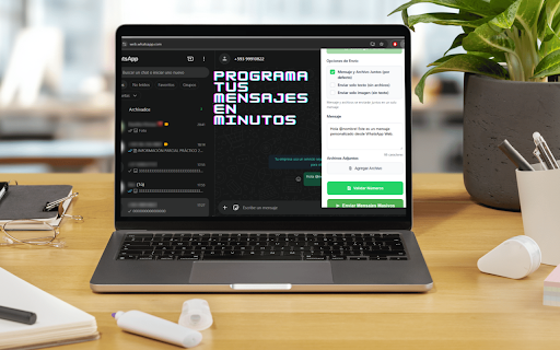 WhatsApp Web Masivo - Extensión :: Extensión para enviar mensajes masivos usando wa-js y gestionar privacidad en WhatsApp Web