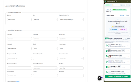 Passport Autofill :: Drag & drop a passport image and auto-fill passport fields on any visa, travel, medical, or government application form.