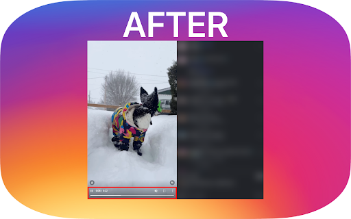 InstaPlayer :: Adds playback controls, volume slider, and progress bar to Instagram videos.