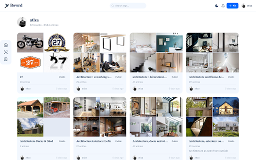 Bowrd :: Save any webpage or image to your Bowrd collection in one click.