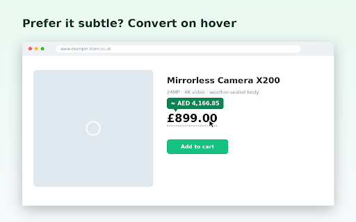 Universal Currency Converter — Prices in Your Currency :: Automatically converts prices on any website to your home currency, using live exchange rates.