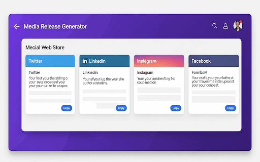 Media Release Generator :: AI-powered media release generator for news, podcasts and social media. Create press releases and format for social.