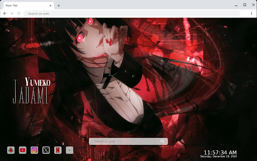Yumeko Jabami Kakegurui Live Wallpaper :: Transform your new tab with stunning live HD wallpapers of Yumeko Jabami from Kakegurui, bringing excitement to your browsing e...