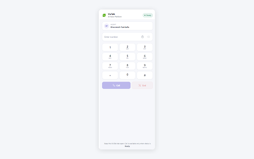 VioTalk Dialer :: Place and hang up VioTalk phone calls from Chrome using your open VioTalk web session.