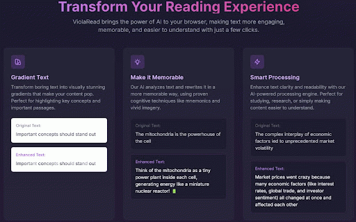 ViolaRead :: Make text more engaging and easier to understand