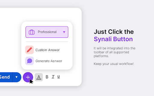 Synali :: AI-powered contextual responses for Gmail, Whatsapp, Instagram, and LinkedIn