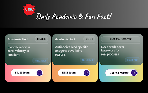 Focus: Stay Productive on Every New Tab :: Focus makes chrome browser into a motivating space that helps you stay calm, focused, and energized for your studies and goals.