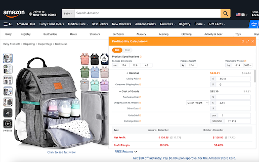 SellerSprite Profit - FBA Calculator for free :: Free Amazon profit calculator by SellerSprite. Estimate product profitability across marketplaces and optimize pricing with ease.