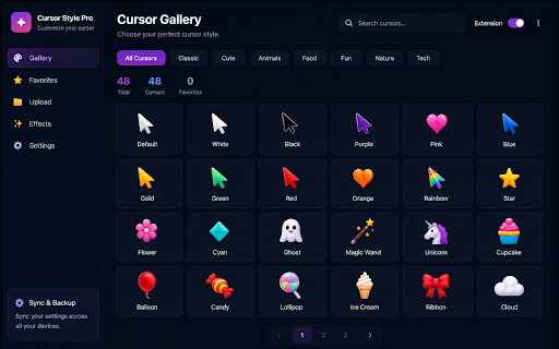 Cursor Style Pro ★ 50+ stunning cursor styles for Chrome :: Animated & custom cursors for Chrome. 150+ stunning cursor styles, animated trails, click effects, cursor pets & more