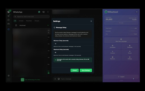 WbizTool Messaging - Self Hosted :: Professional messaging solution for WhatsApp Web with advanced campaign management and useful tools.